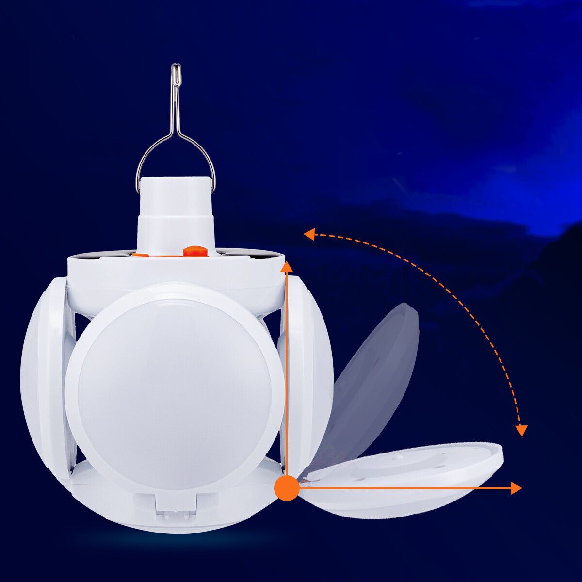 Solar Powered USB Rechargeable Outdoors LED Camping Tent Lantern Light