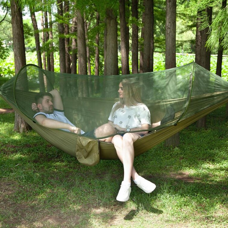 All-In-One Double Person Lightweight Backpacking Camping Hammock Tent With Mosquito Net