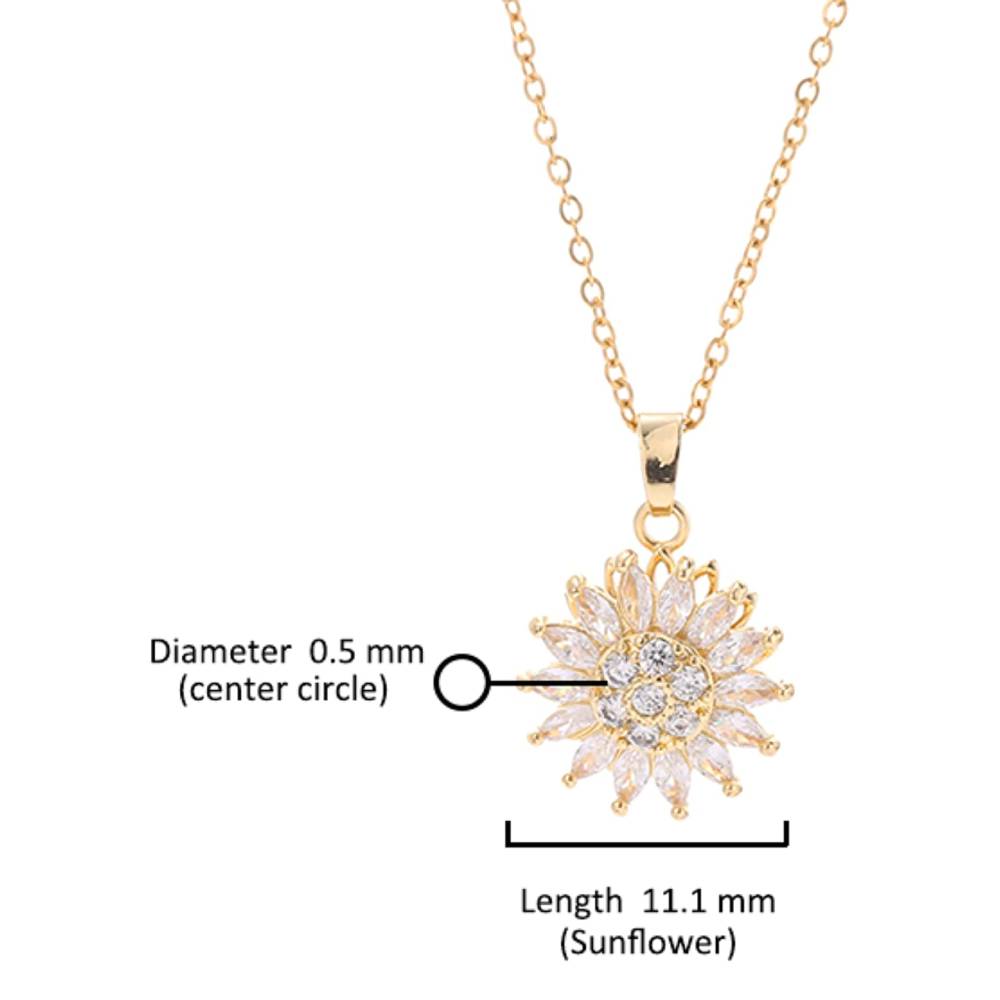 Sunflower Pendant Necklace – Radiate Joy and Elegance Every Day