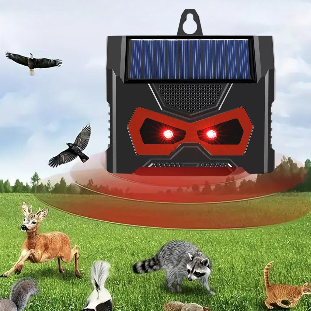 Ultrasonic Solar Pest Repeller Nocturnal Animal Deterrent