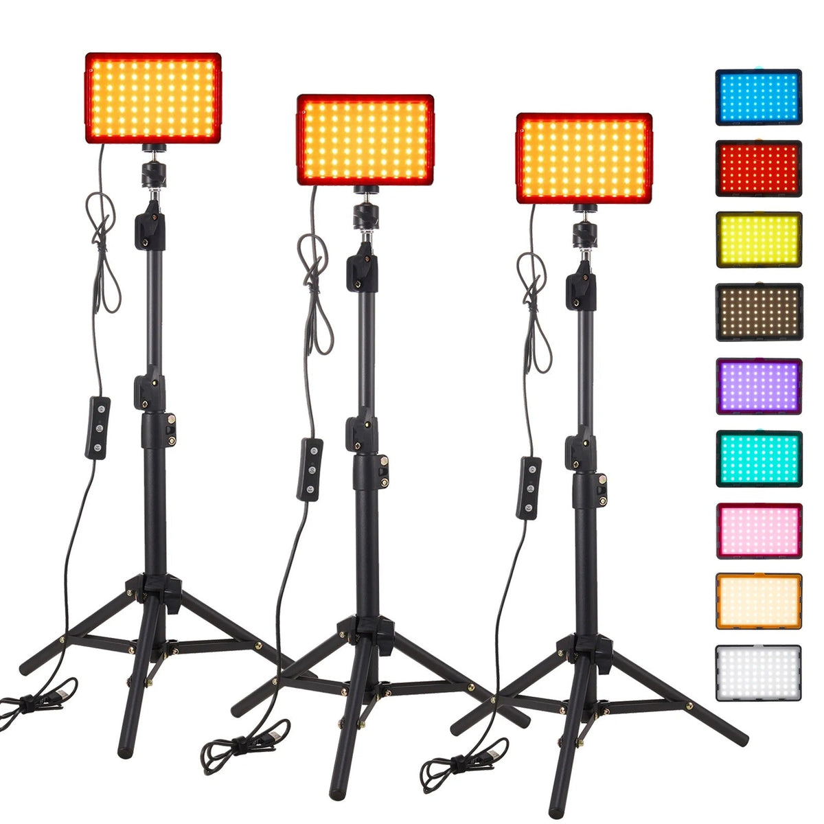 3-Pack Led Video Lights