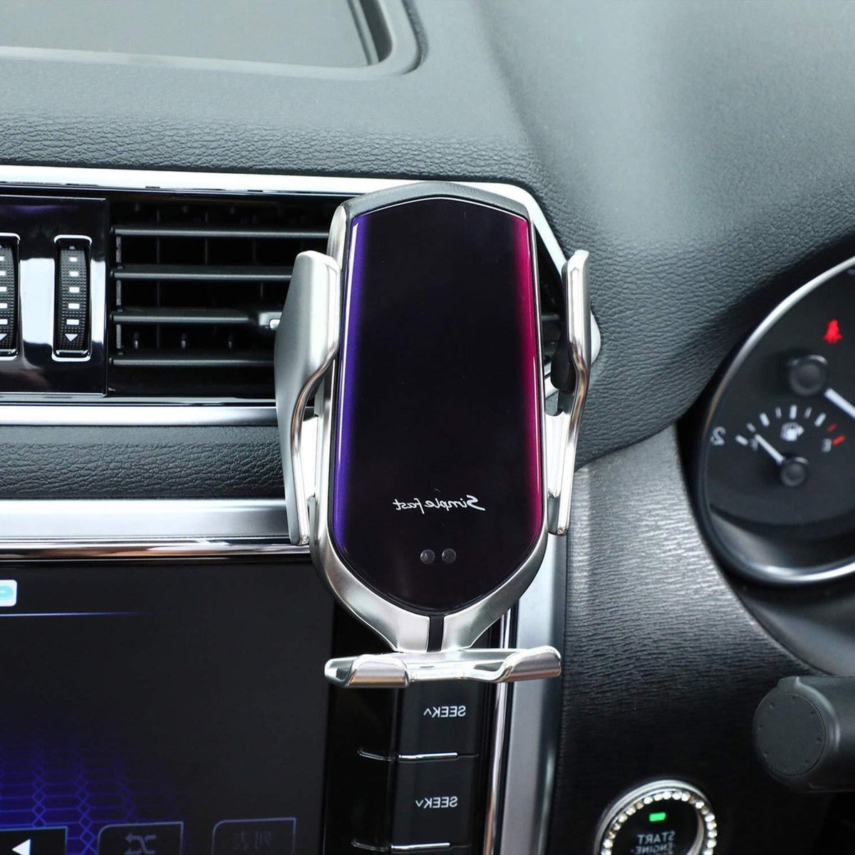 Automatic Clamping Wireless Car Phone Holder & Car Charger Mount