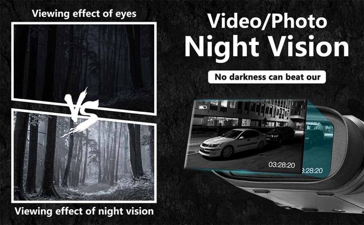 Digital Night Vision Binoculars With 32GB For Viewing Up To 984ft In The Dark With 2.31" LCD Screen Takes Photos & Video Recording