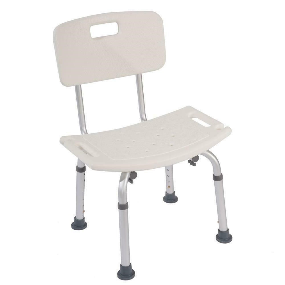 Bathroom Shower Chair w/Backrest Seat