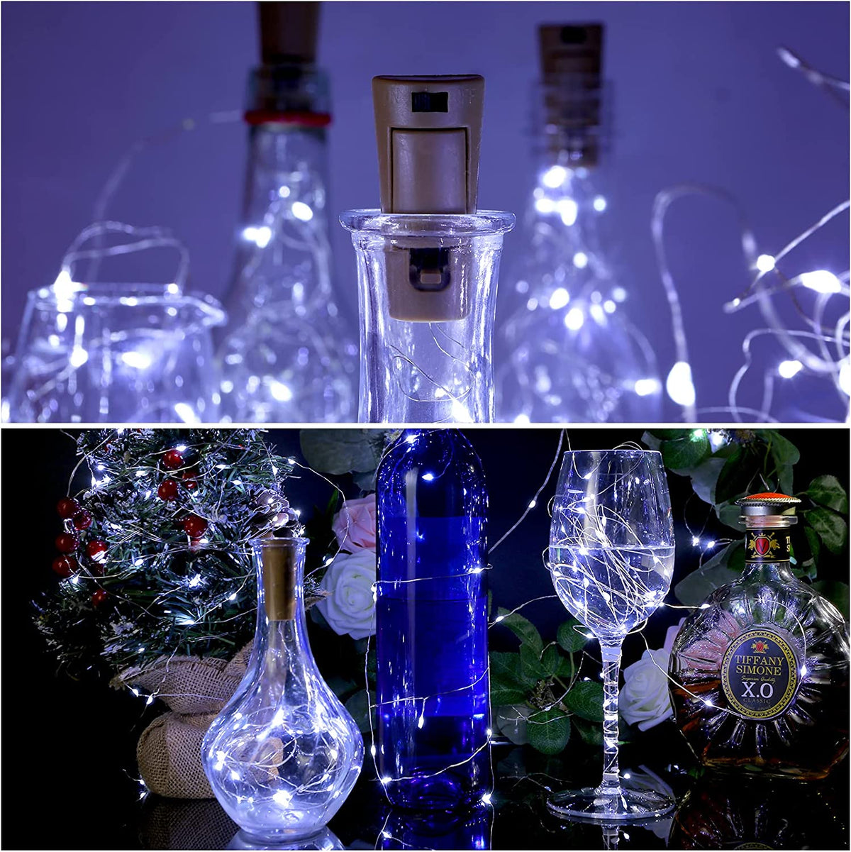 10-Pack Wine Bottle Fairy Led String Lights With Cork