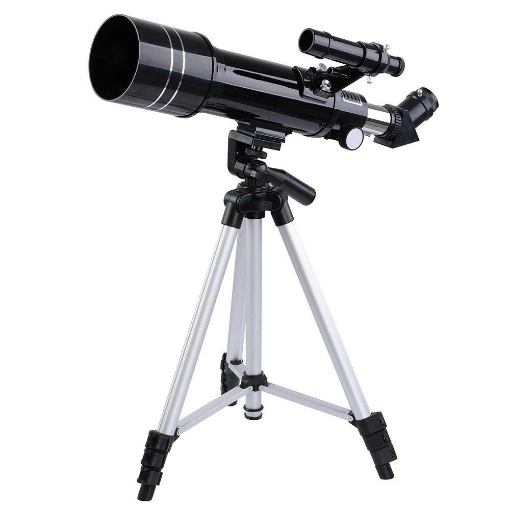 Astronomical Refractor Telescope 400/70mm 66x Magnification Refractive Eyepieces Tripod Beginners