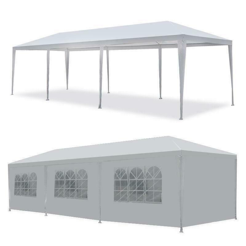 10' by 30' Portable White Party Canopy Tent