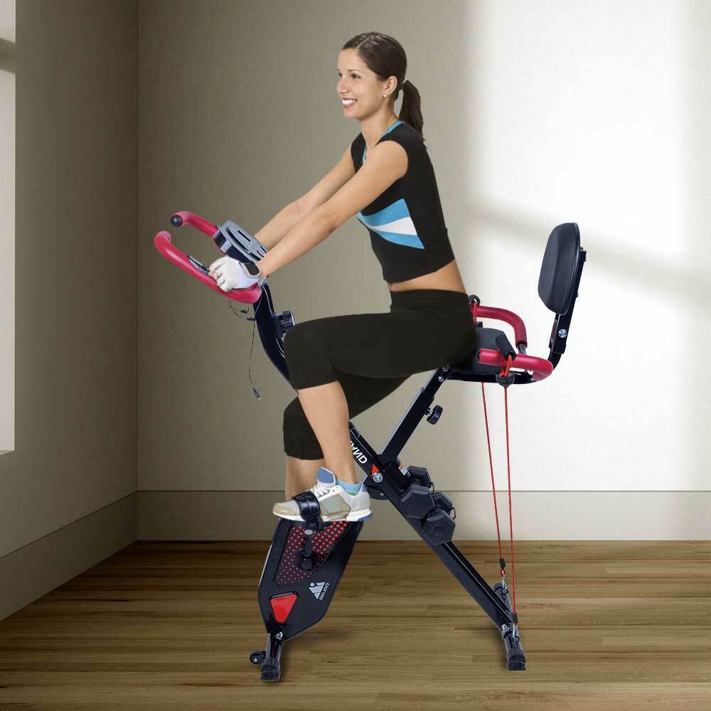 Space Saving Upper / Lower Body Motion Recumbent Exercise Bike