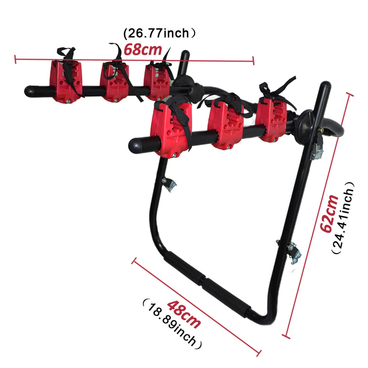 Premium SUV / Truck Car Triple Capacity Bike Hitch Mount Rack