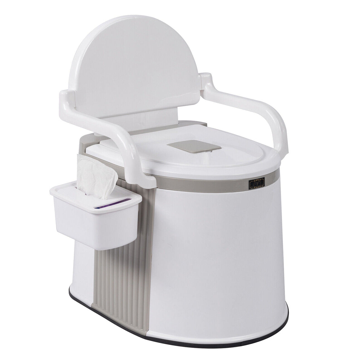 Adults Portable Freestanding Camping RV Travel Potty Toilet With Handrails