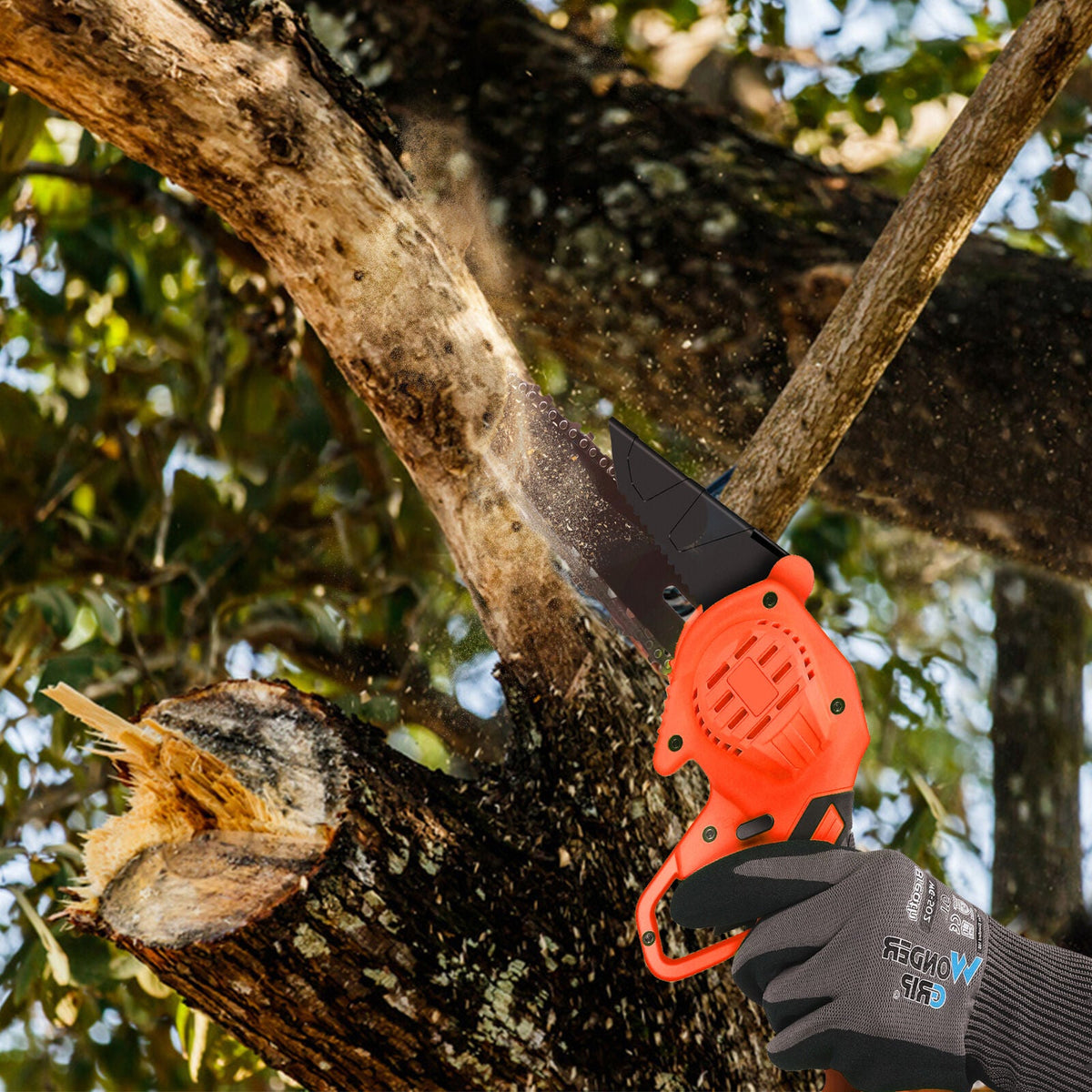 Battery Powered Cordless Electric Mini Tree Branch Chainsaw