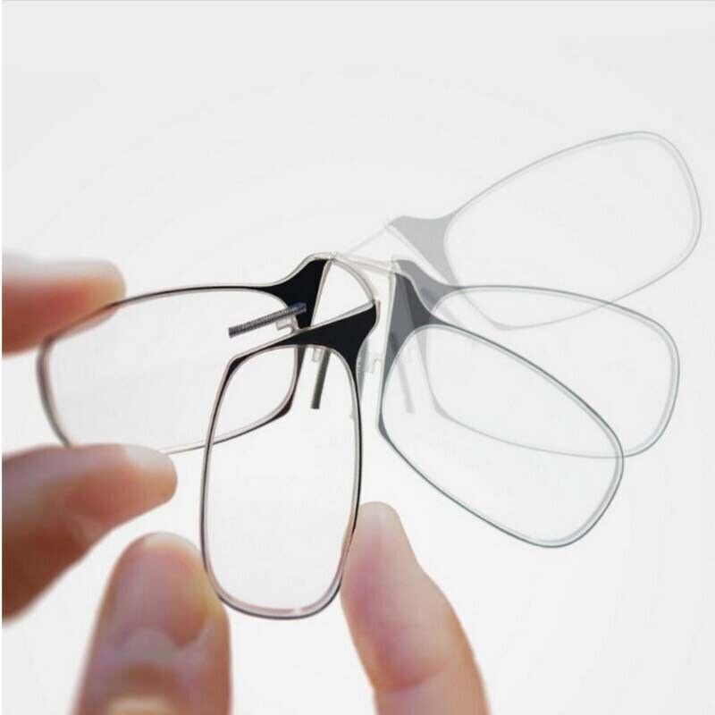 Comfortable Lightweight Anti-Slip Nose Bridge Templeless Clip Glasses