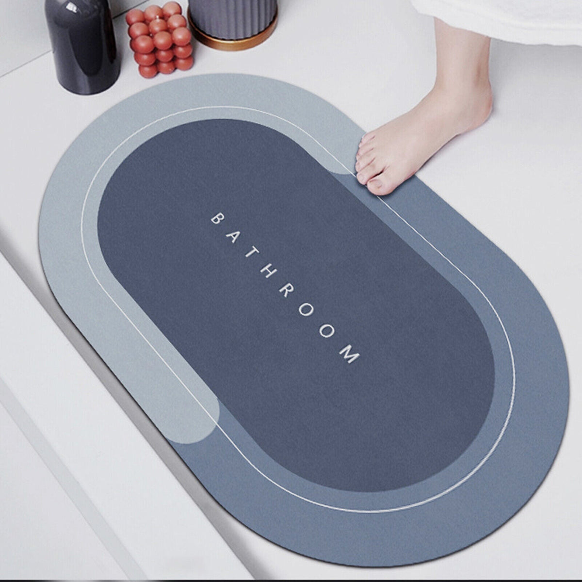 Ultra Absorbent Quick Drying Non Slip Bathroom Floor Mat