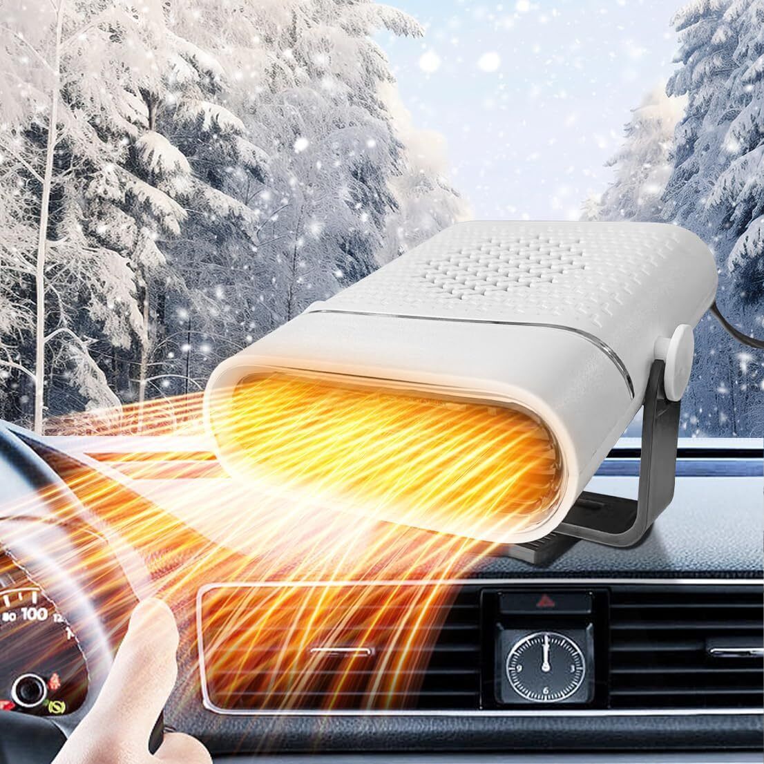 AutoWarm 12V Portable Car Heater Window Defroster