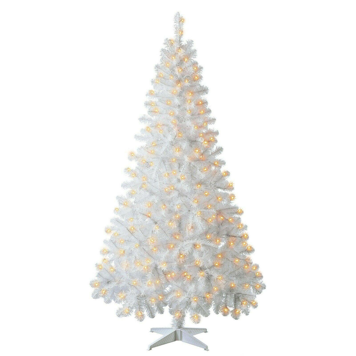 Christmas Tree 6.5 ft With 300 Pre-Strung Mini Lights, Stand Included