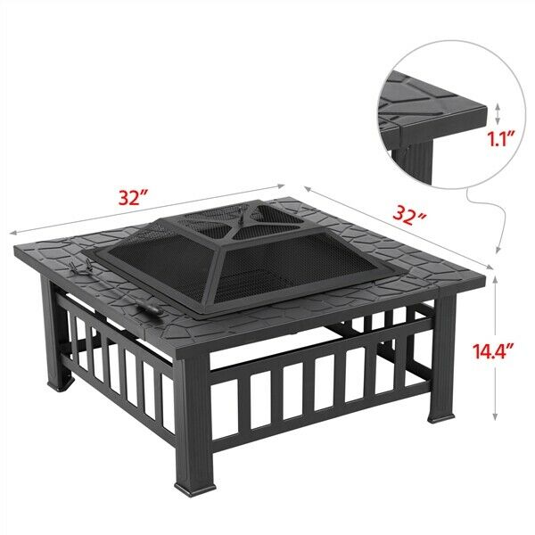 32" Multipurpose Outdoor Fire Pit