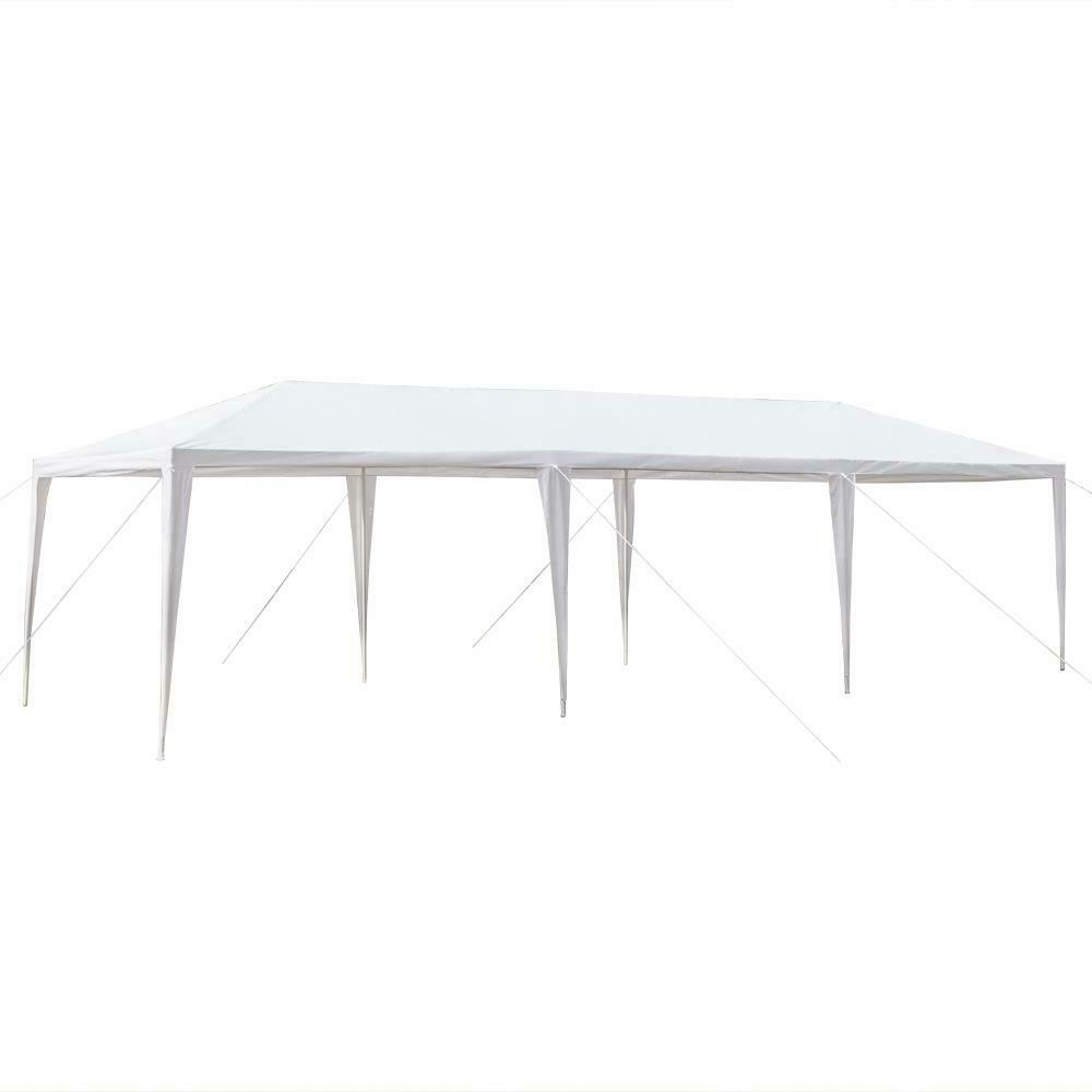 10' by 30' Portable White Party Canopy Tent