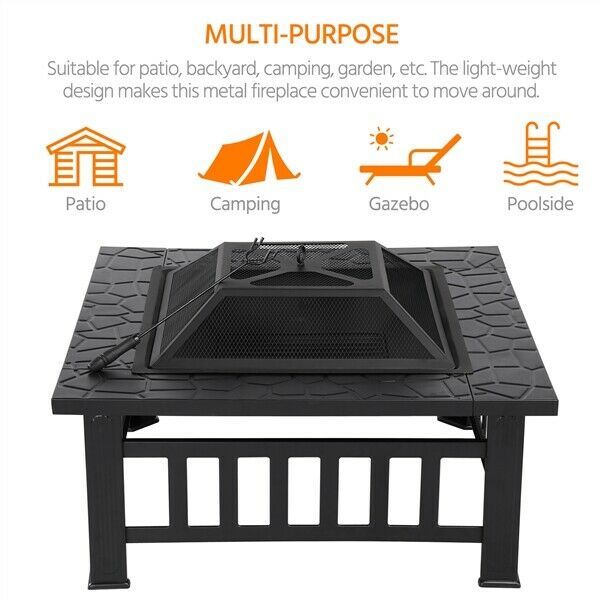 32" Multipurpose Outdoor Fire Pit