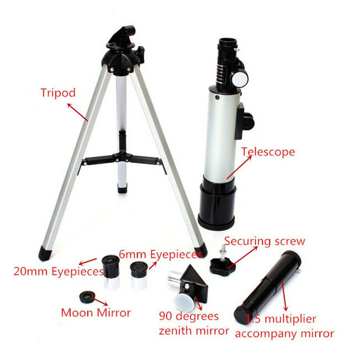 360x50mm 90x Zoom Astronomical Telescope + Tripod