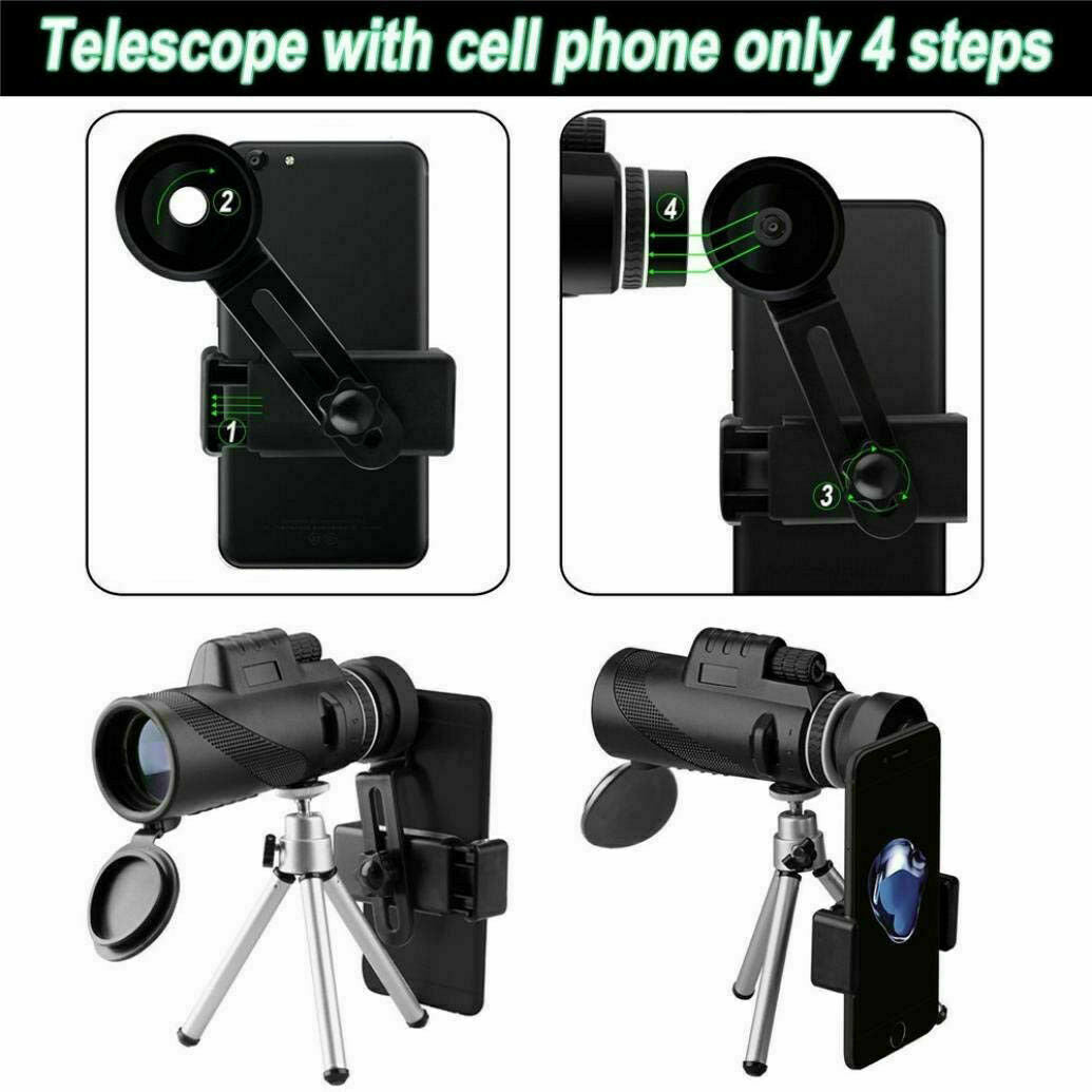 Waterproof High Definition Monocular Telescope For iPhone Samsung