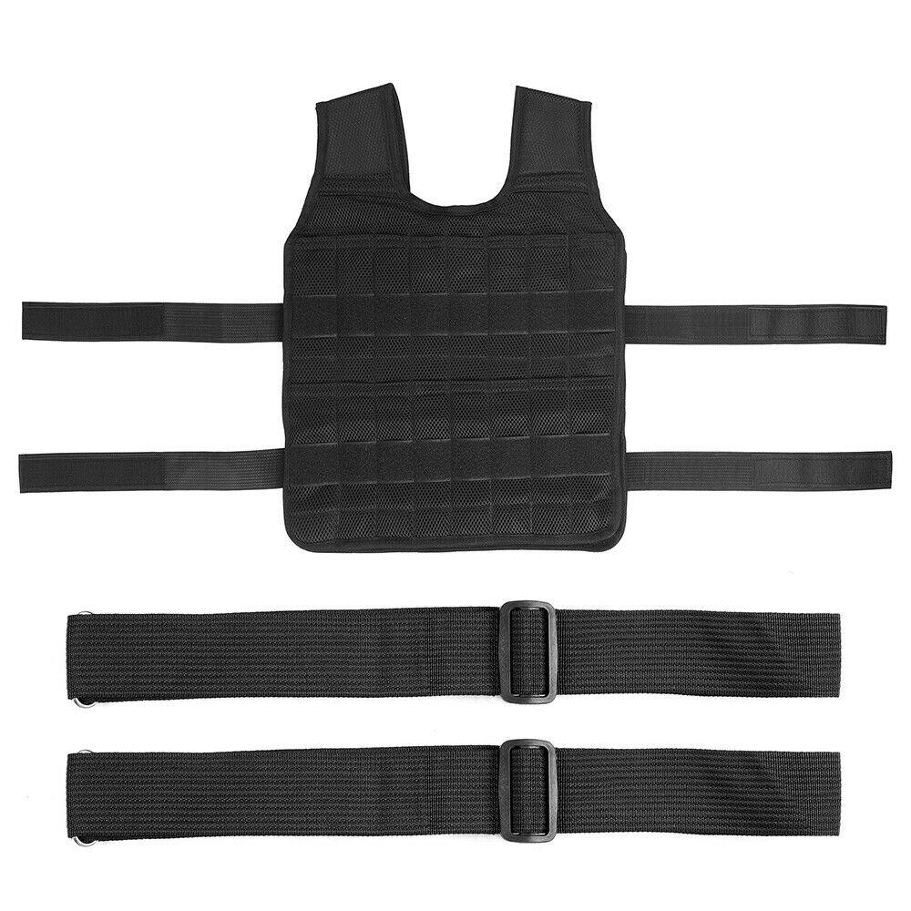 44 Pound Weighted Vest Workout Equipment | Adjustable Gym Training Empty Jacket