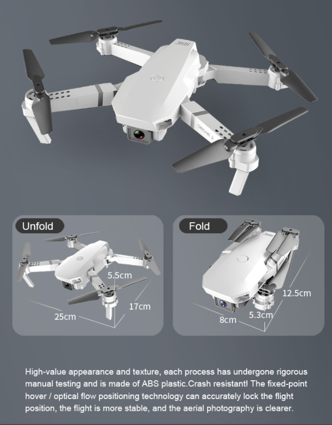 4K FPV Wifi RC Drone With UHD Camera | Foldable Quadcopter Drone