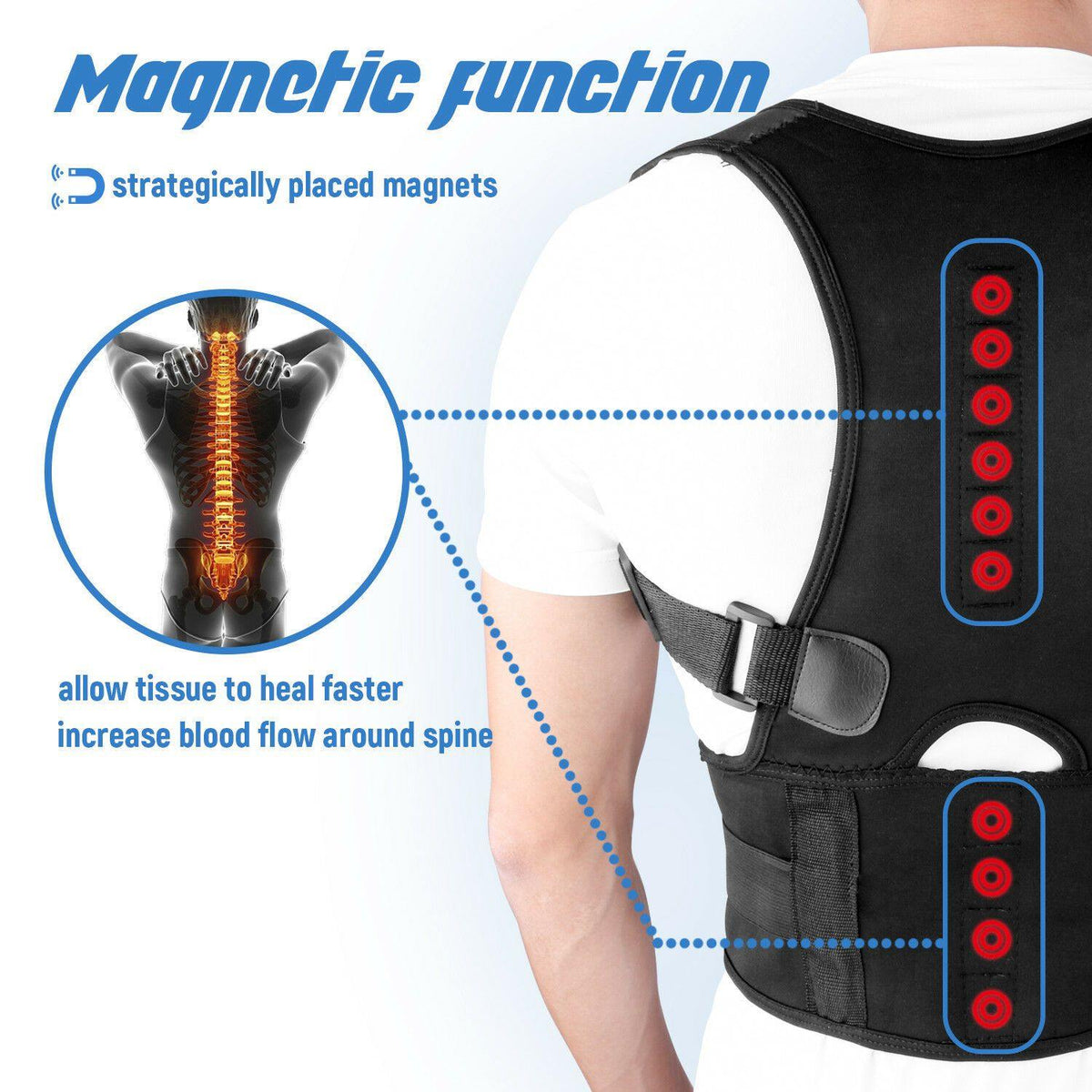 #1 Adjustable Posture Corrector Belt For Men and Women