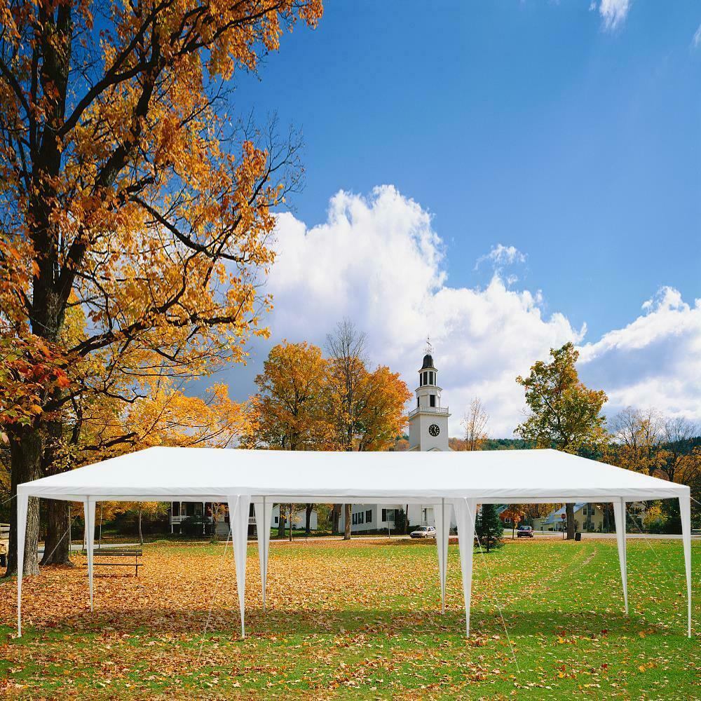 10' by 30' Portable White Party Canopy Tent