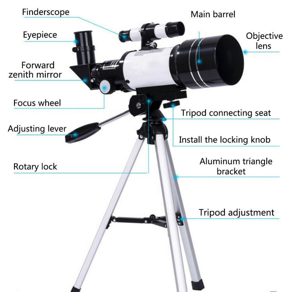 70mm Astronomical Refractor Telescope With Tripod