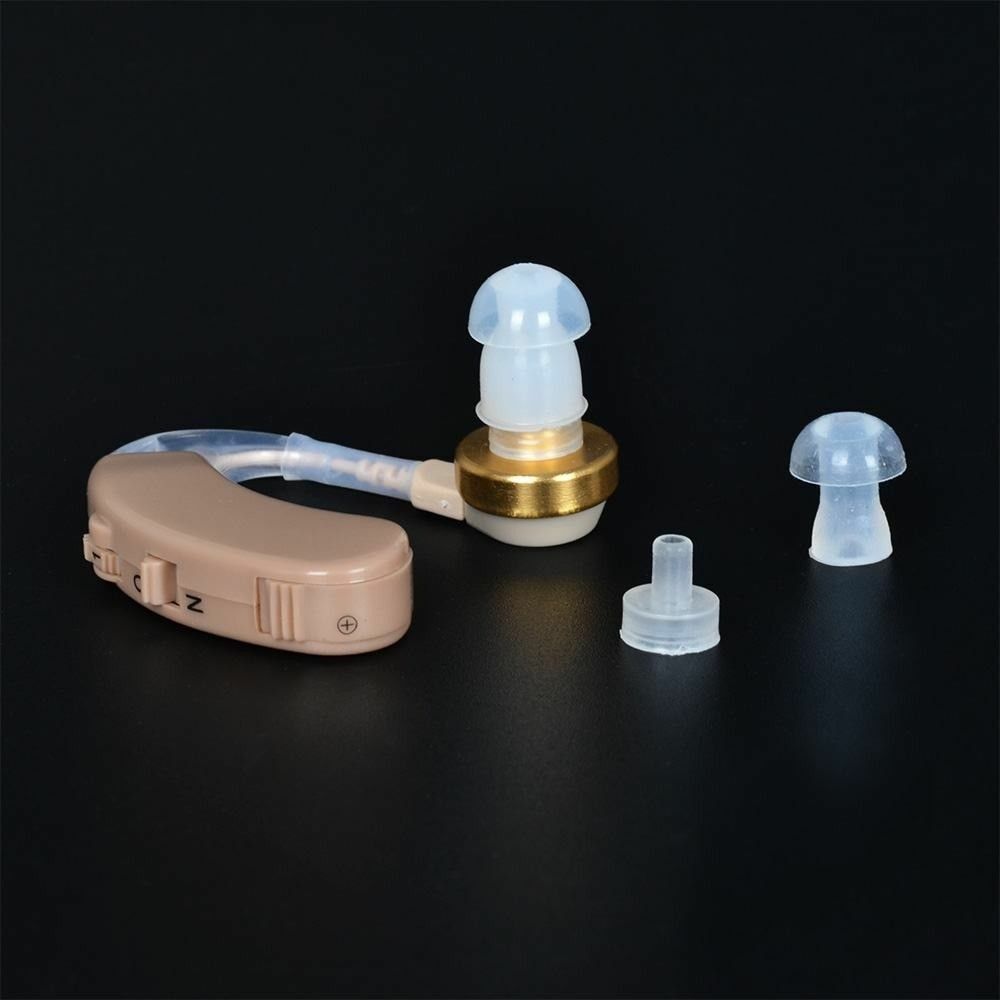 A Pair of Digital Hearing Aids Behind The Ear Sound Amplifier