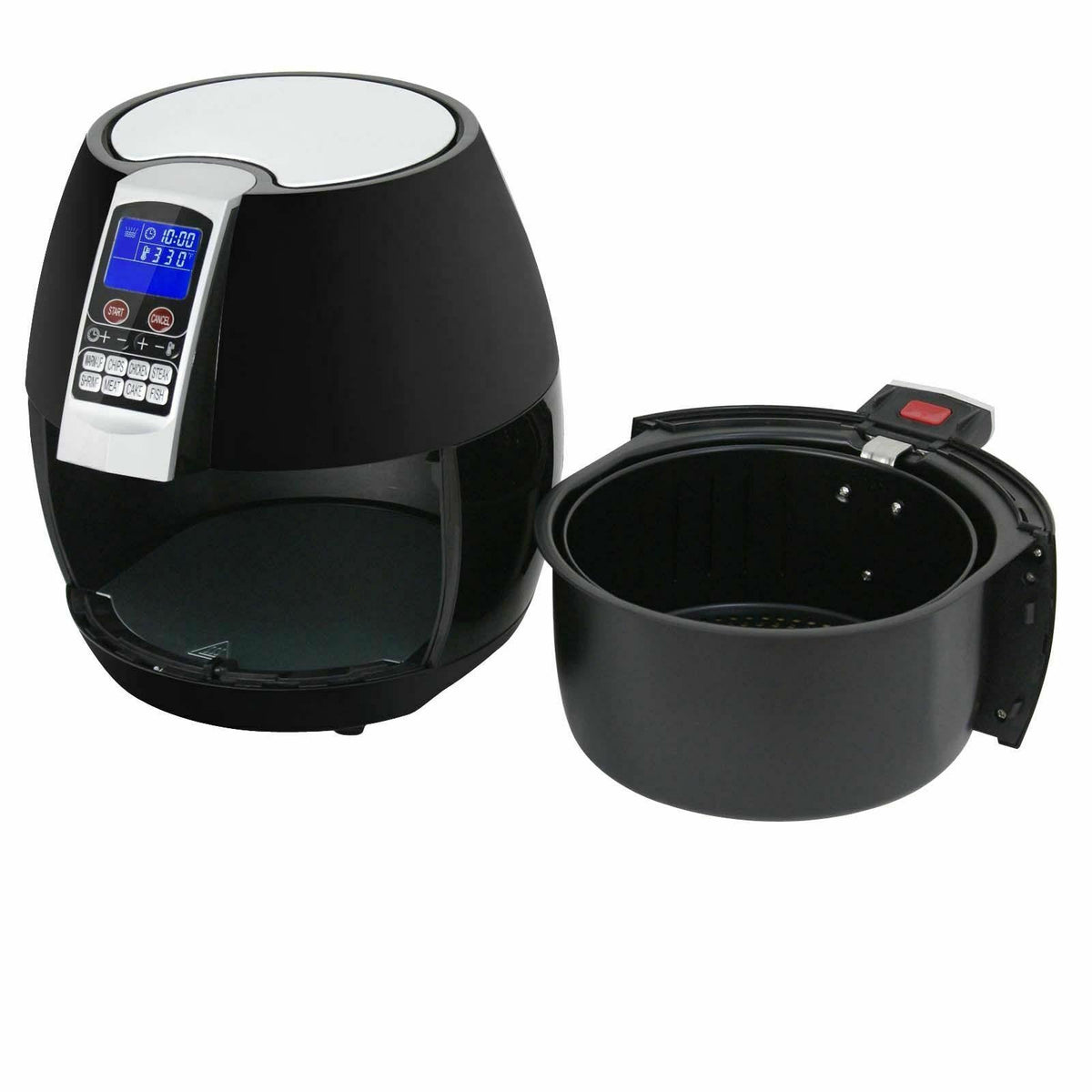 1500W LCD Electric Air Fryer With 8 Cooking Presets, Temperature Control and Timer