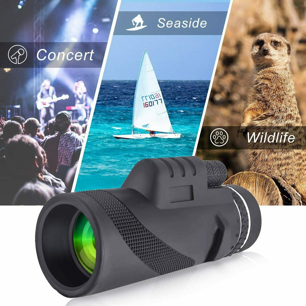 Waterproof High Definition Monocular Telescope For iPhone Samsung