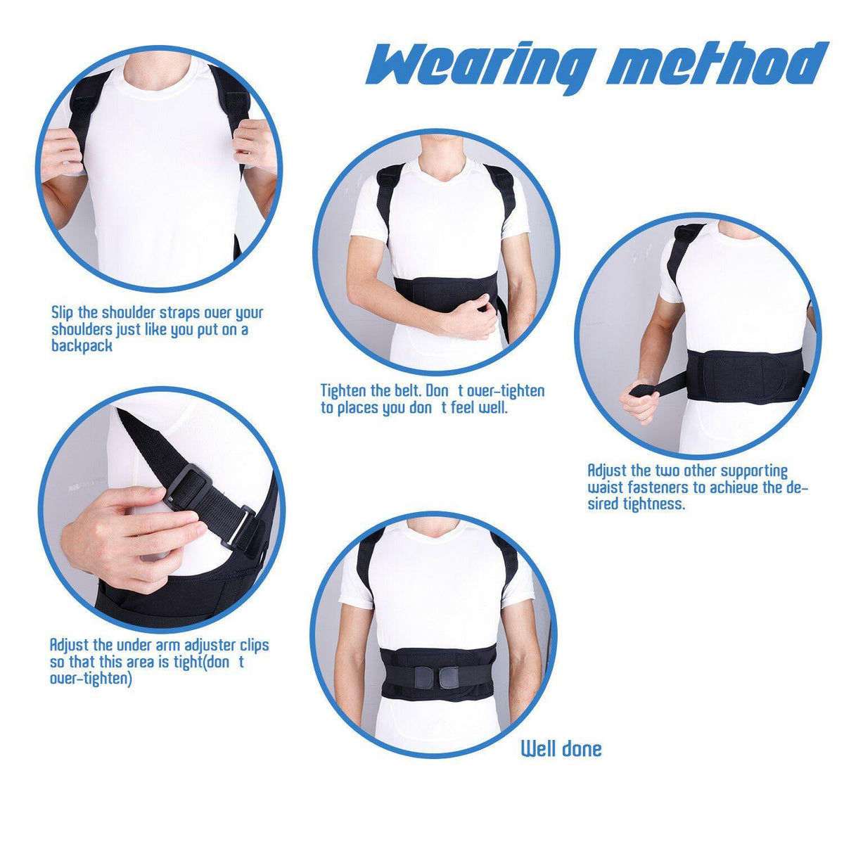 #1 Adjustable Posture Corrector Belt For Men and Women