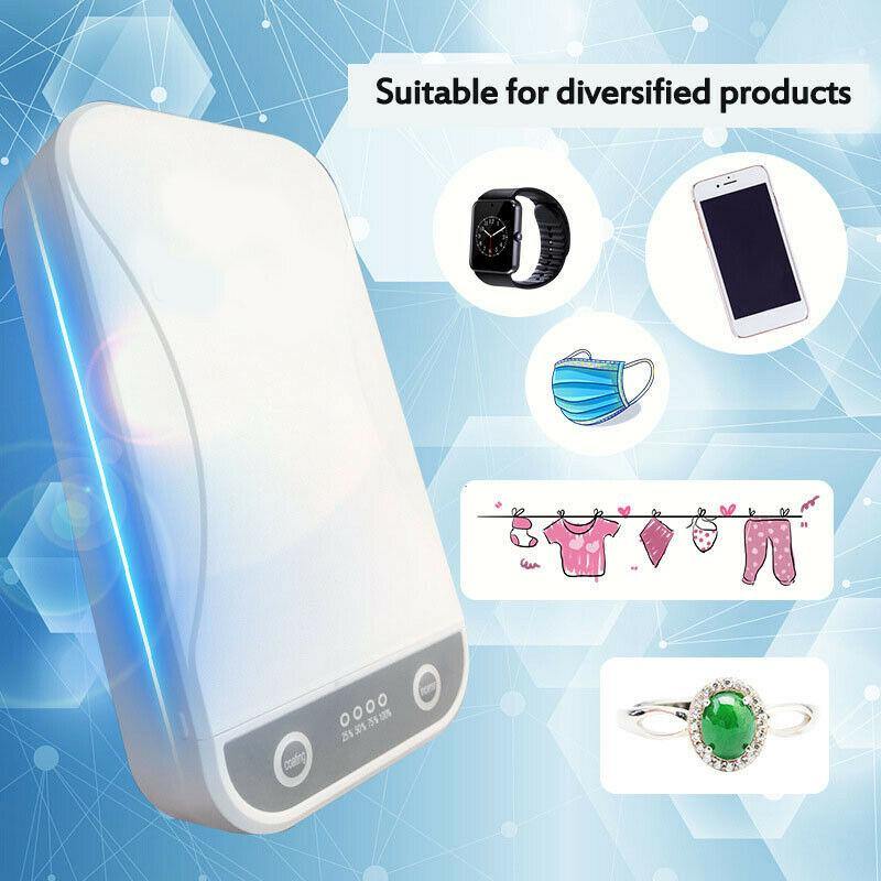 Ultraviolet Cell Phone Sterilizer Sanitizer Box Case Cleaner UVC