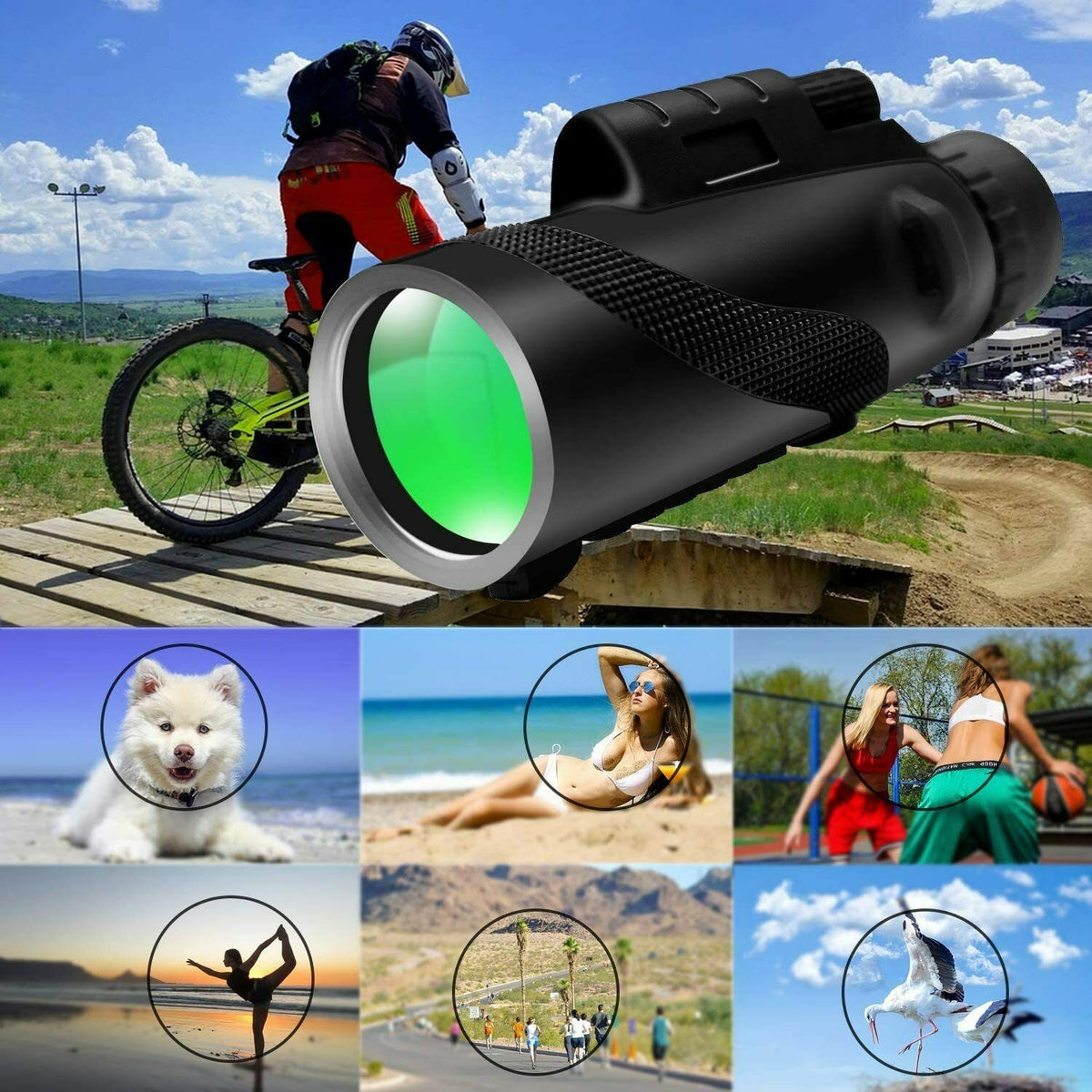 Waterproof High Definition Monocular Telescope For iPhone Samsung