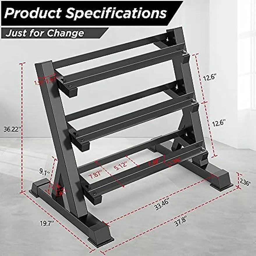 3-Tier Dumbbells Rack Stand