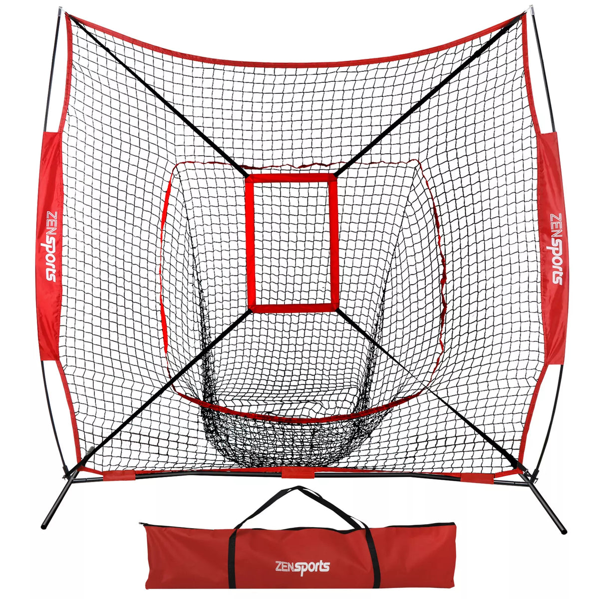 Baseball Softball Practice Net w/Strike Zone