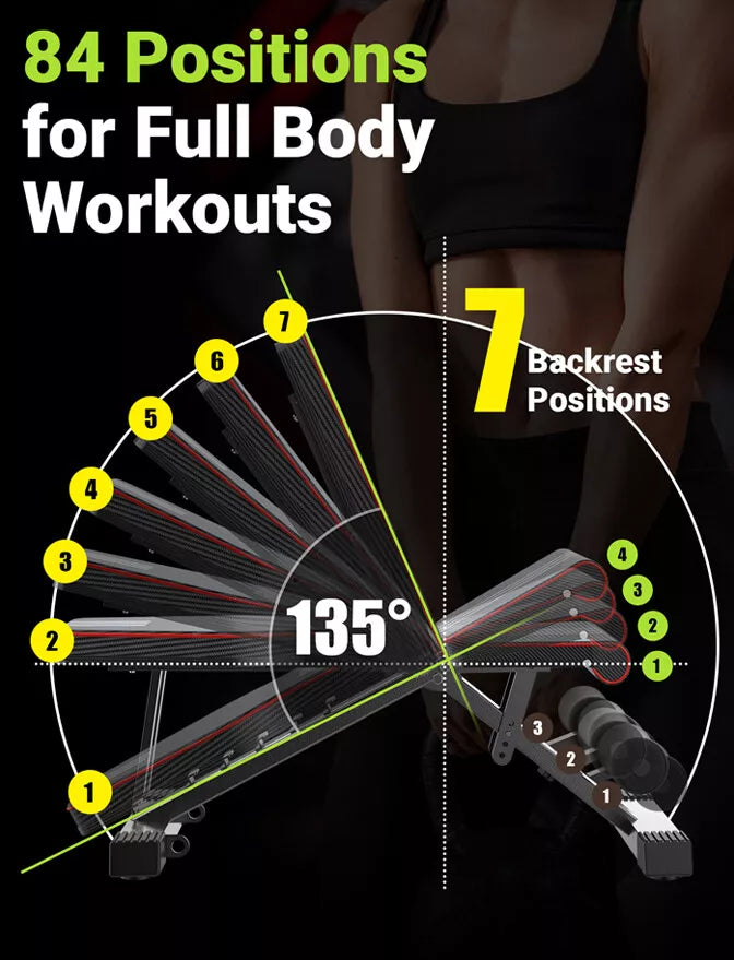 Adjustable Weight Bench Incline Decline