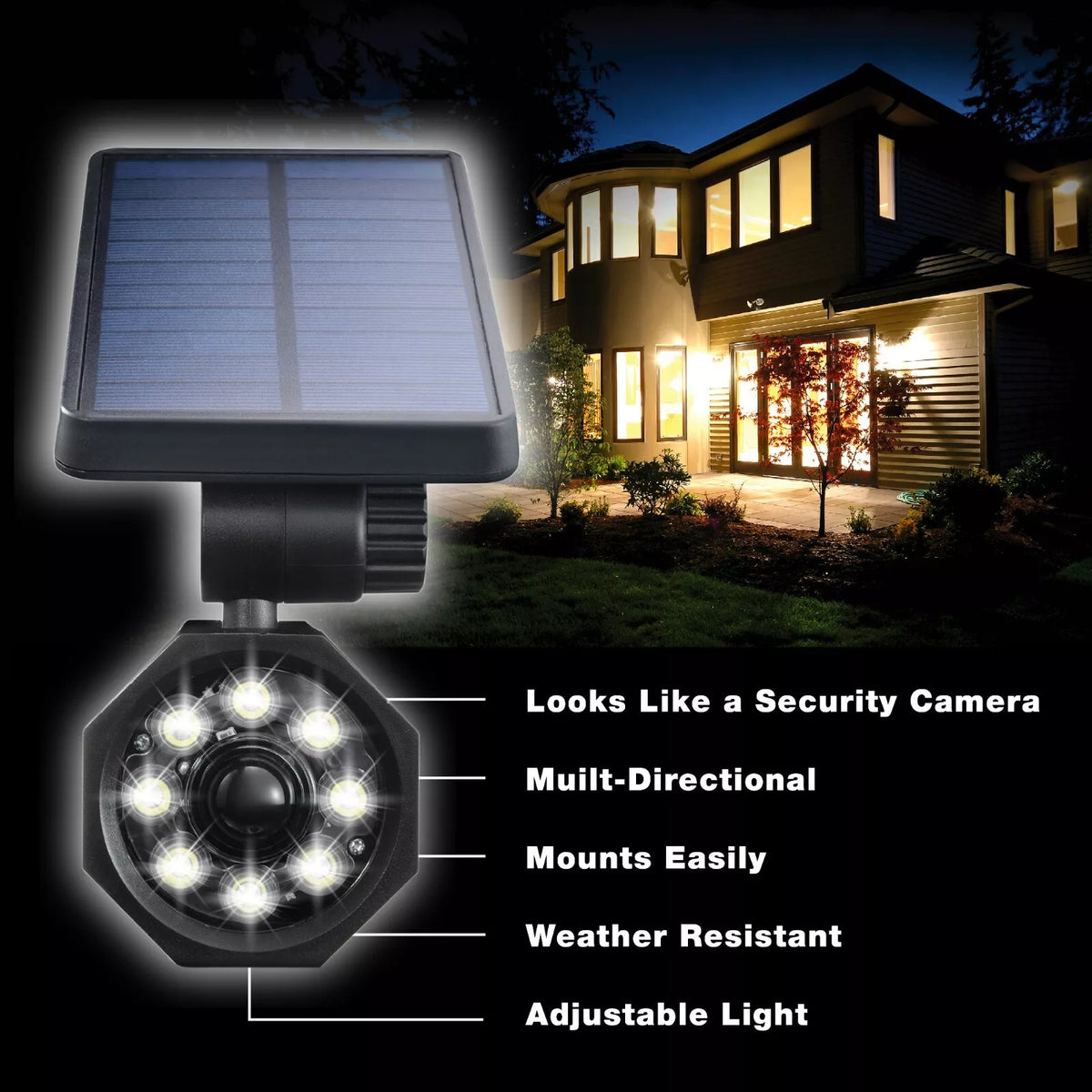 Solar Outdoor Motion Sensor Light Spotlight