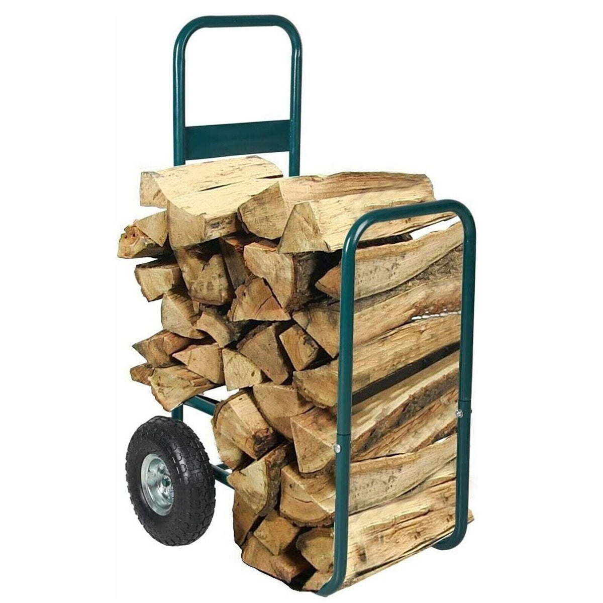 Rolling Wheeled Firewood Log Carrier Hand Cart Dolly