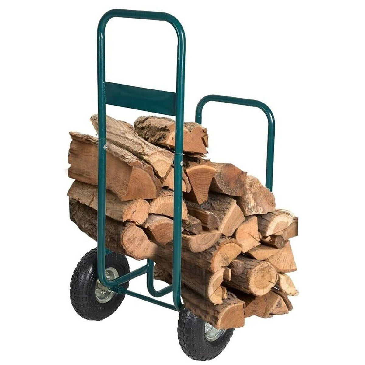 Rolling Wheeled Firewood Log Carrier Hand Cart Dolly