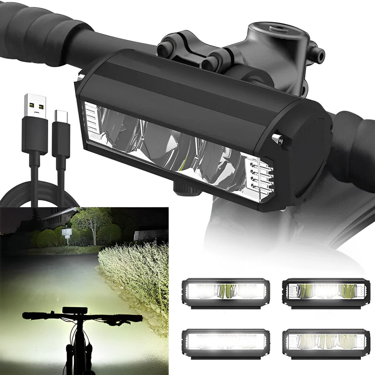 Super Bright LED Bike Front Headlight