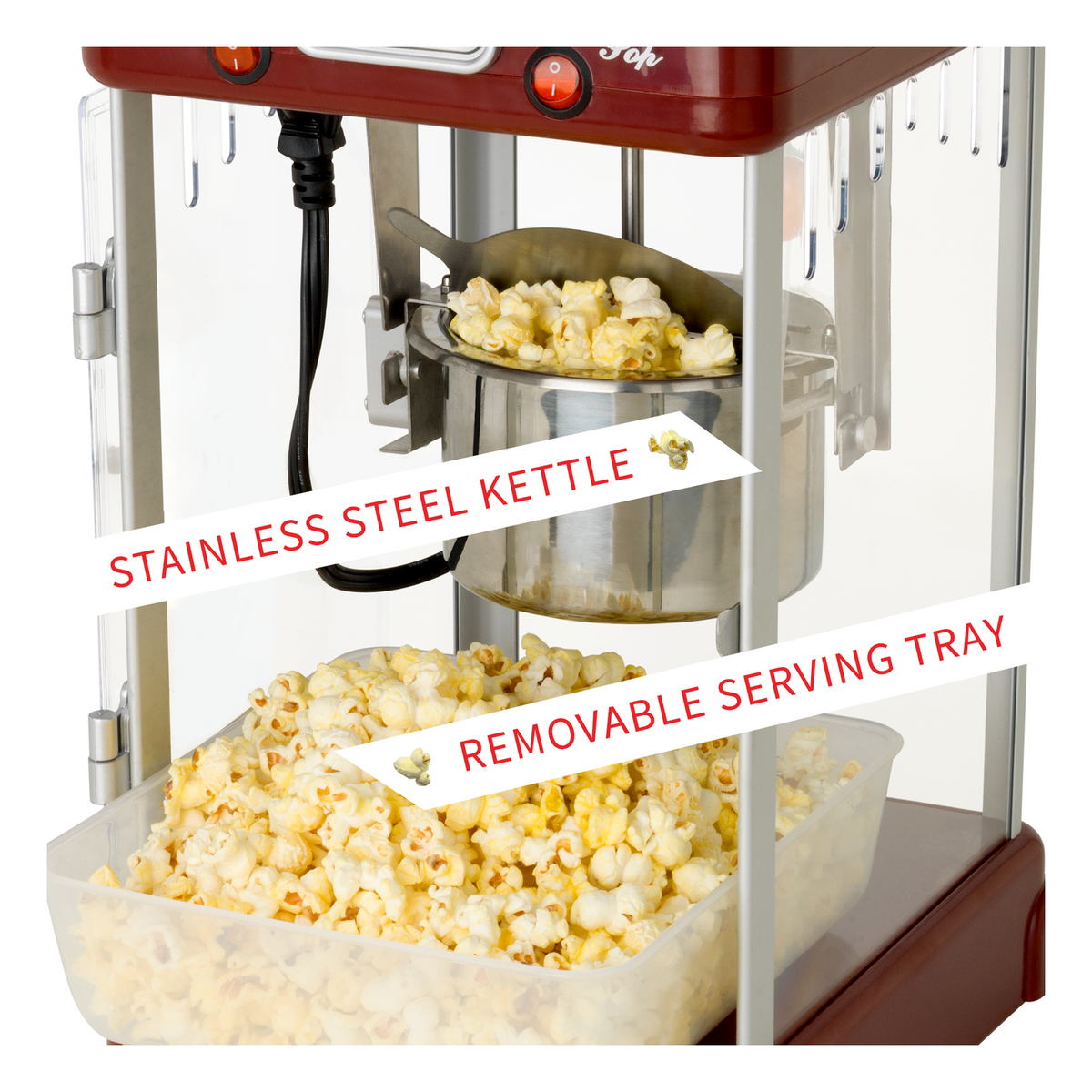 2.5oz Popcorn Machine Maker Retro Style