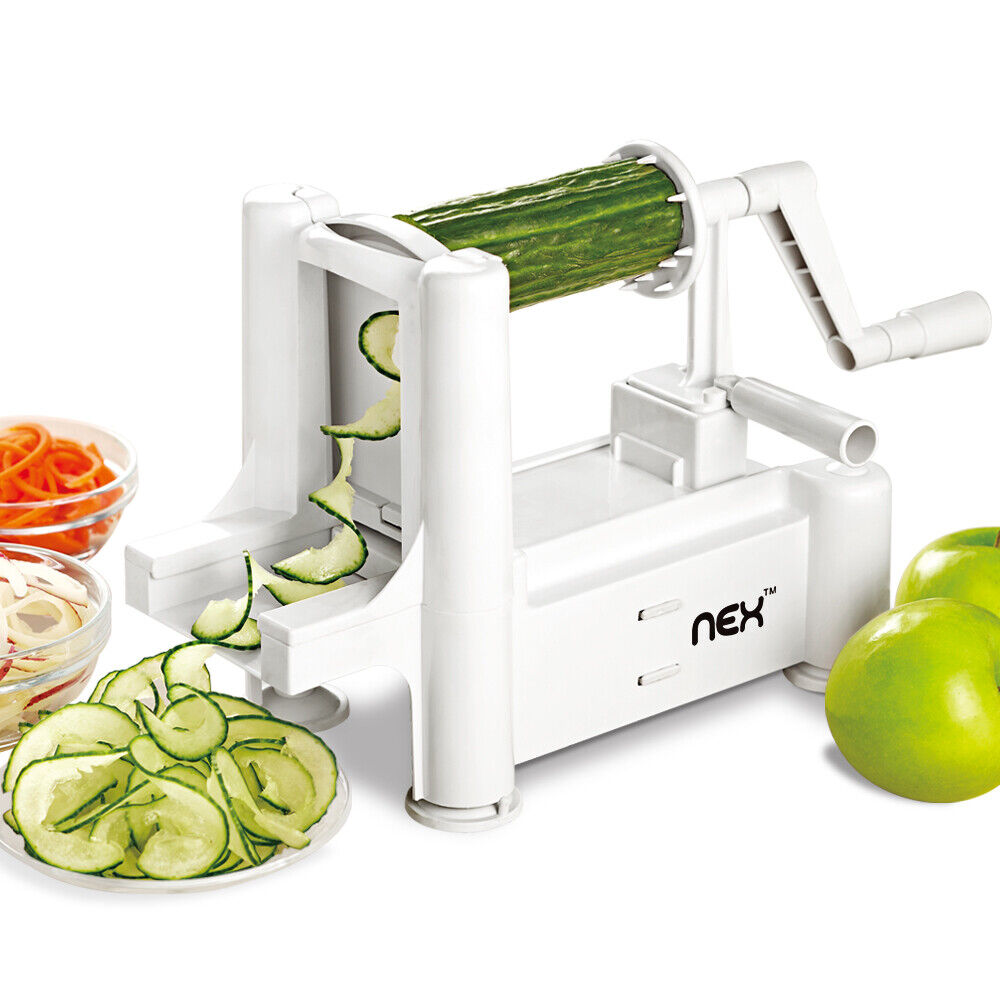 5-in-1 Manual Vegetable Zucchini Spiralizer Noodle Maker Machine