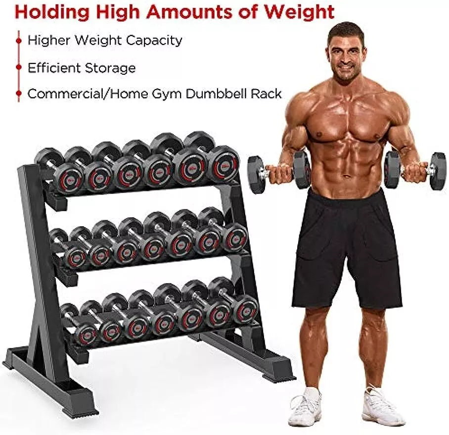 3-Tier Dumbbells Rack Stand