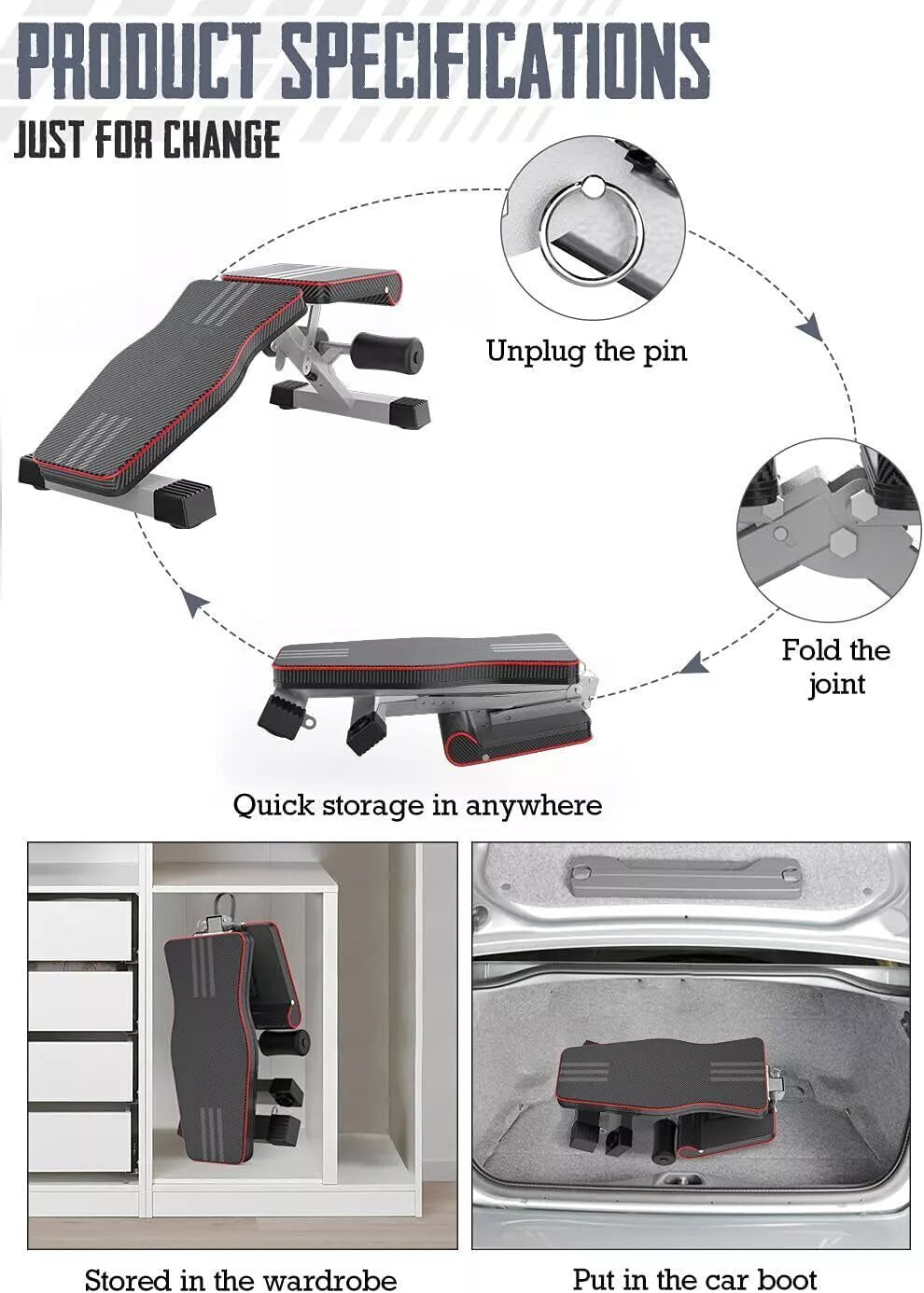 Adjustable Weight Bench Incline Decline