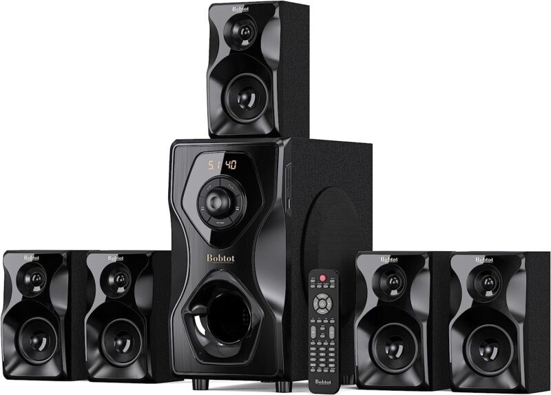 Surround Sound Home Theater Systems 700 Watts Bluetooth Speaker 5.25" Subwoofer