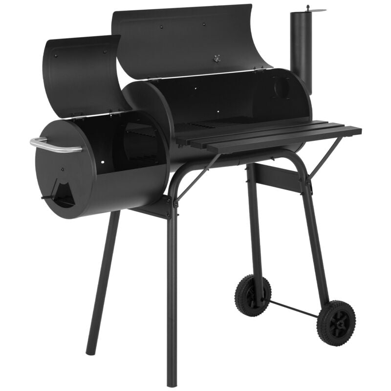 43" BBQ Grill Charcoal Barbecue Pit Outdoor Patio Backyard Meat Cooker Smoker Grill