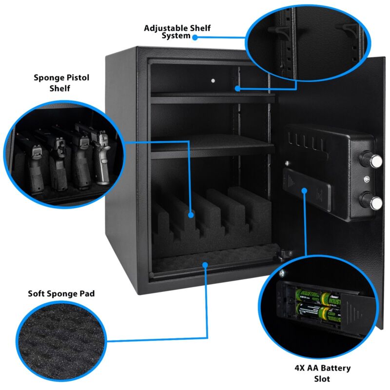 Biometric Cabinet Safe Fast Acccess Home Office Securty Protect