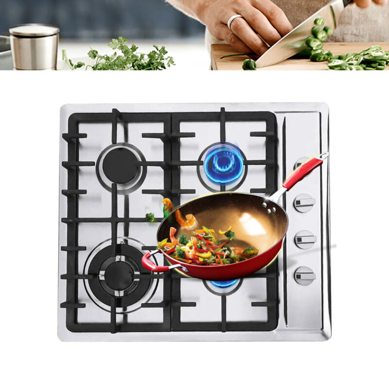 23'' 4 Burners Built-In Stove Top Gas Cooktop LPG/NG Gas Cooking Cooktop Kitchen